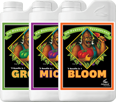 Bāzes telpaugu mēslojums PH Perfect Grow, Micro, Bloom - www.augi-plants.lv