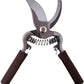 Garden shears with leather handle