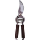 Garden shears with leather handle